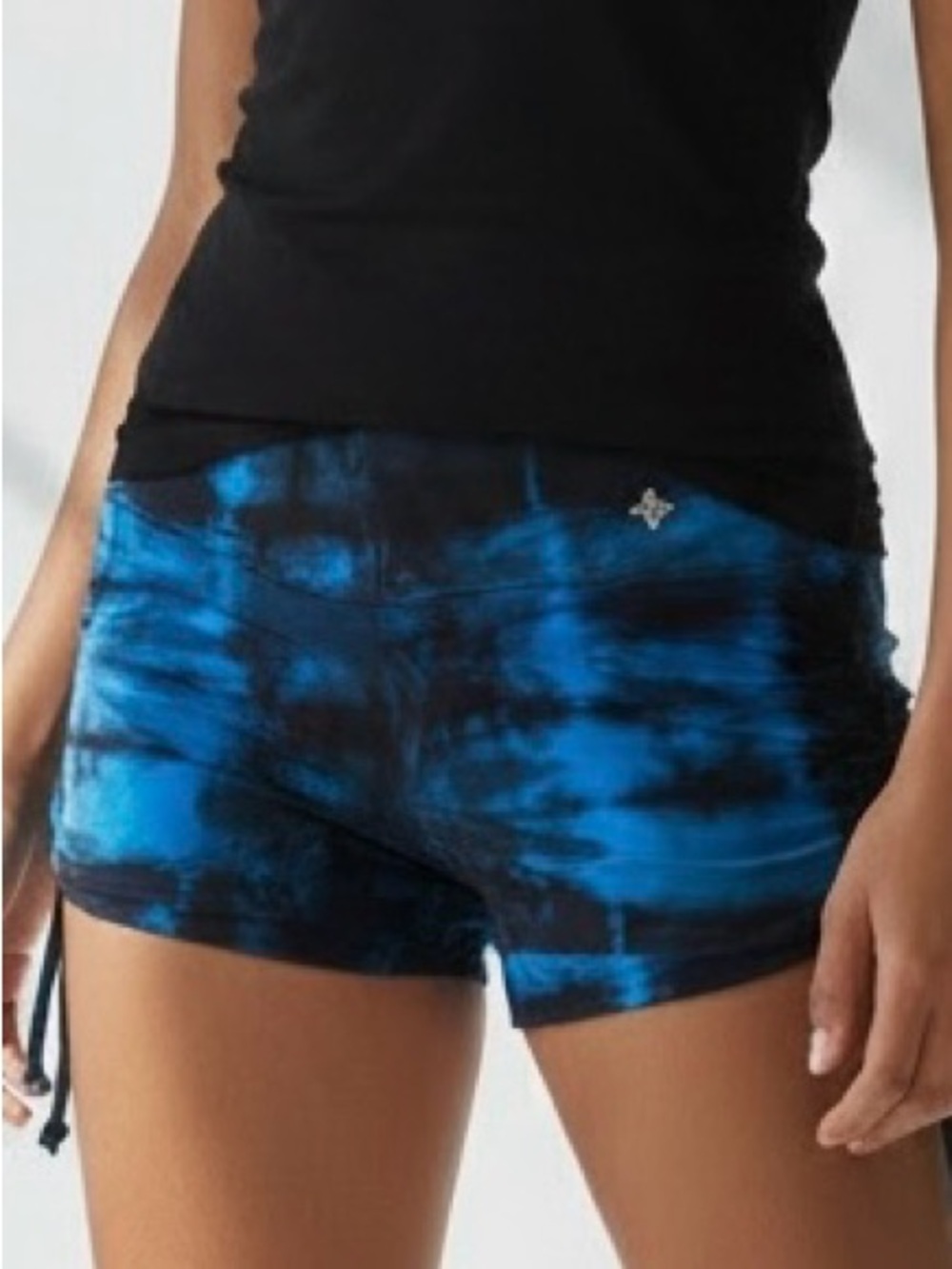 NUX | Athleisure Tie dyed short shorts side ties | workout shorts | Yoga | NWOT